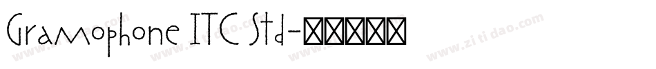 Gramophone ITC Std字体转换